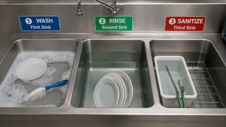 When Washing Tableware in a Three-Compartment Sink: Complete Guide to Proper Cleaning and Sanitizing